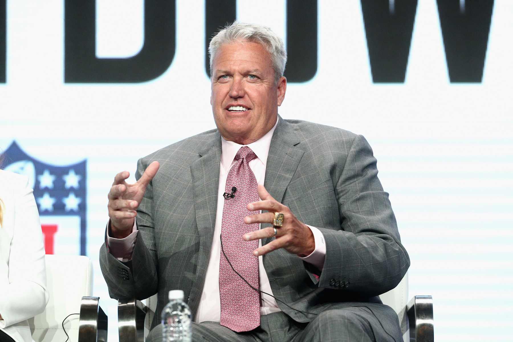 BEVERLY HILLS, CA - JULY 26:  Former NFL coach & ESPN analyst Rex Ryan of 'ESPN's Sunday's NFL Countdown' speaks onstage during the ESPN portion of the 2017 Summer Television Critics Association Press Tour at The Beverly Hilton Hotel on July 26, 2017 in Beverly Hills, California.  (Photo by Frederick M. Brown/Getty Images)