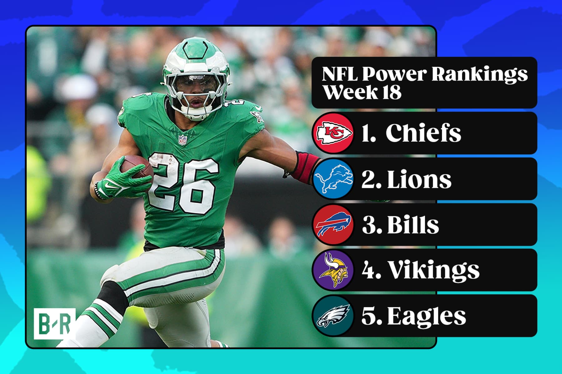 B/R Experts Week 18 NFL Power Rankings: Where Does Every Team Stand?