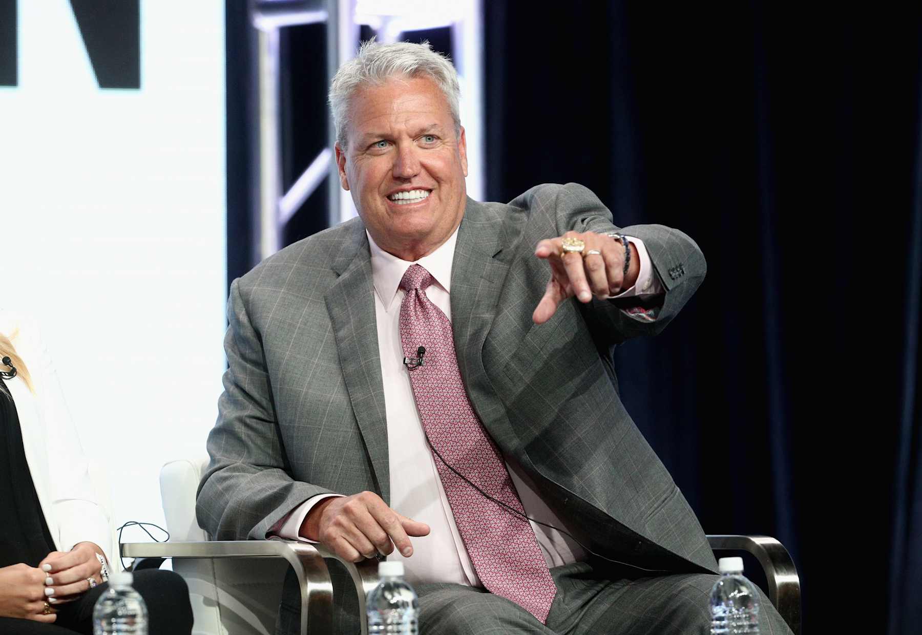 BEVERLY HILLS, CA - JULY 26:  Former NFL coach & ESPN analyst Rex Ryan of 'ESPN's Sunday's NFL Countdown' speaks onstage during the ESPN portion of the 2017 Summer Television Critics Association Press Tour at The Beverly Hilton Hotel on July 26, 2017 in Beverly Hills, California.  (Photo by Frederick M. Brown/Getty Images)