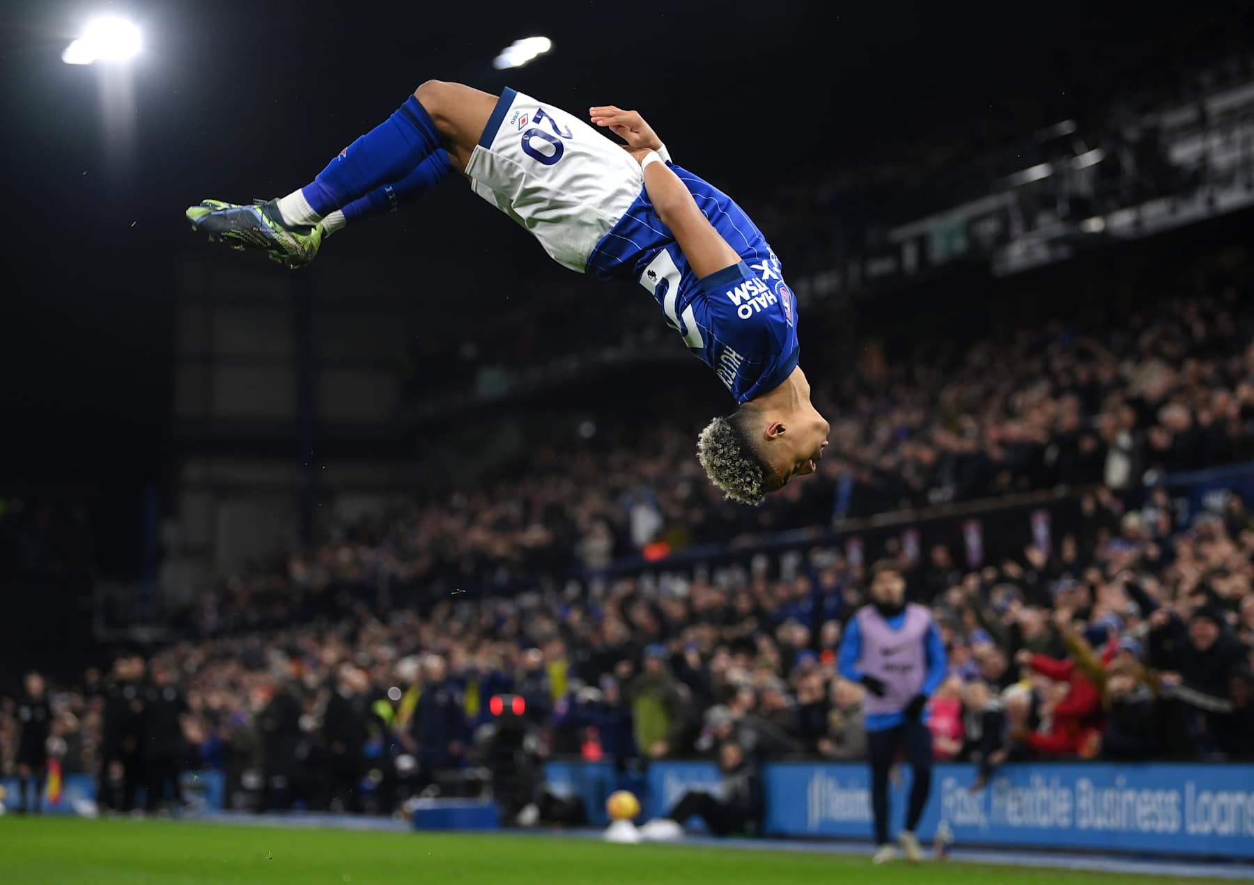 IPSWICH, ENGLAND - DECEMBER 30: Omari Hutchinson of Ipswich Town celebrates scoring his team's second goal during the Premier League match between Ipswich Town FC and Chelsea FC at Portman Road on December 30, 2024 in Ipswich, England. (Photo by Justin Setterfield/Getty Images)