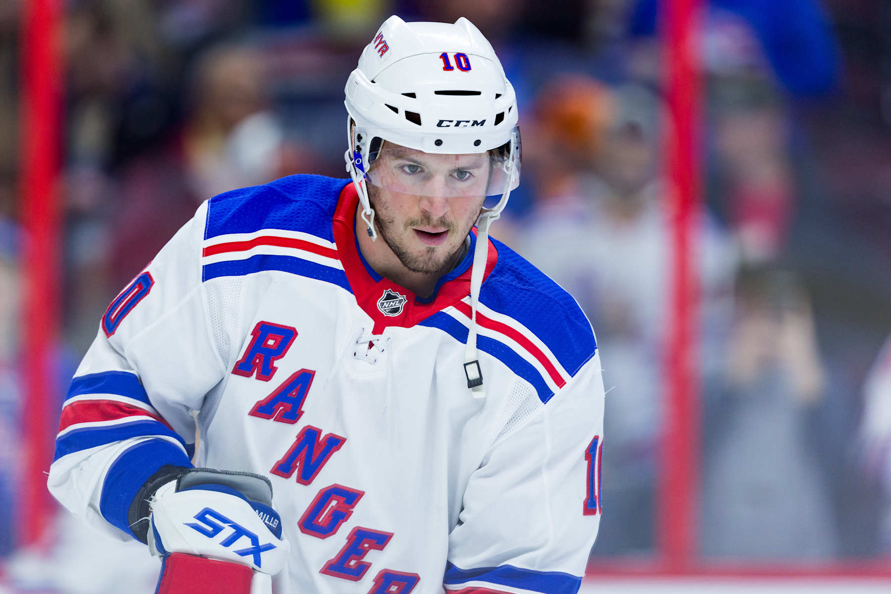 J.T. Miller with the Rangers in 2018