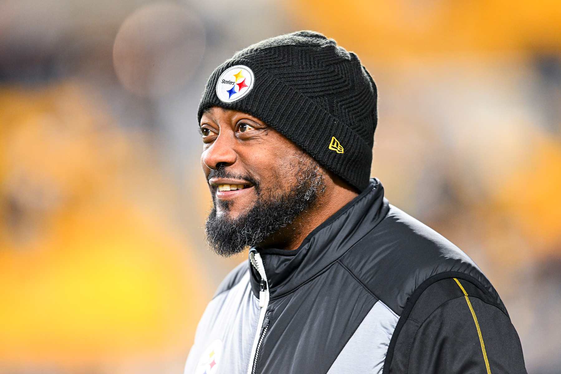 PITTSBURGH, PENNSYLVANIA - JANUARY 04: Head coach Mike Tomlin of the Pittsburgh Steelers looks on before a game against the Cincinnati Bengals at Acrisure Stadium on January 04, 2025 in Pittsburgh, Pennsylvania. (Photo by Joe Sargent/Getty Images)