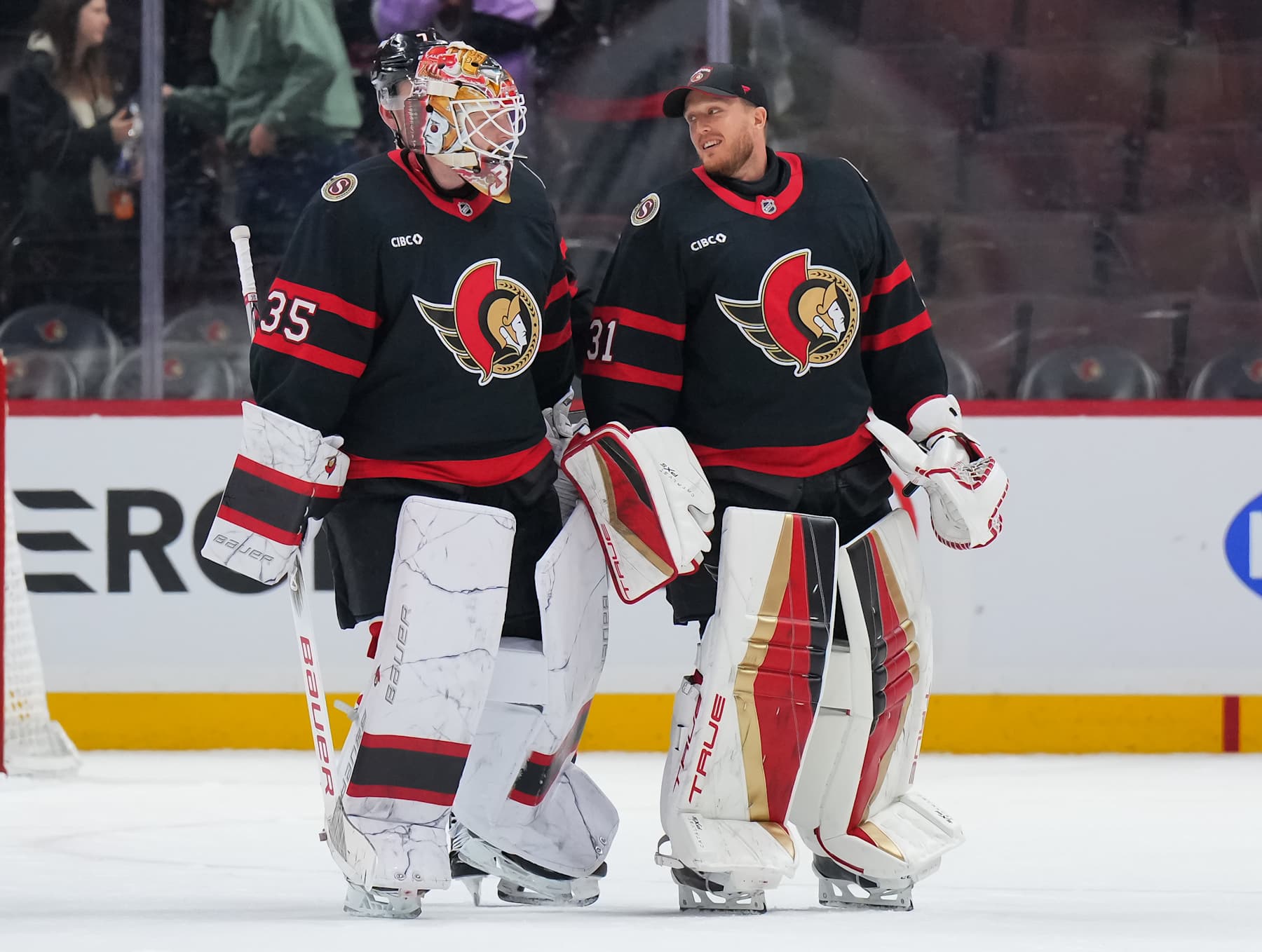 Linus Ullmark and Anton Forsberg.