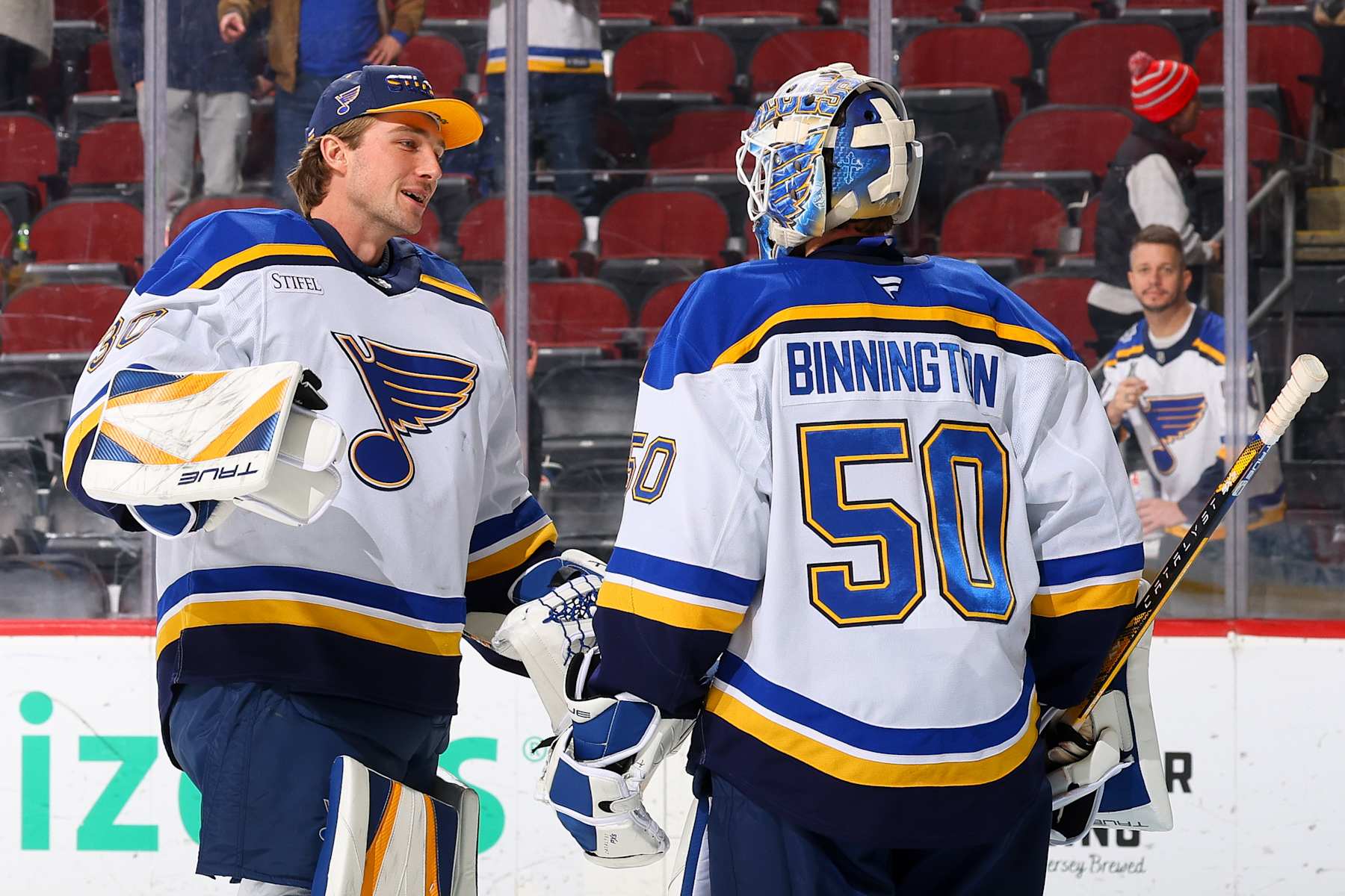 Joel Hofer and Jordan Binnington.