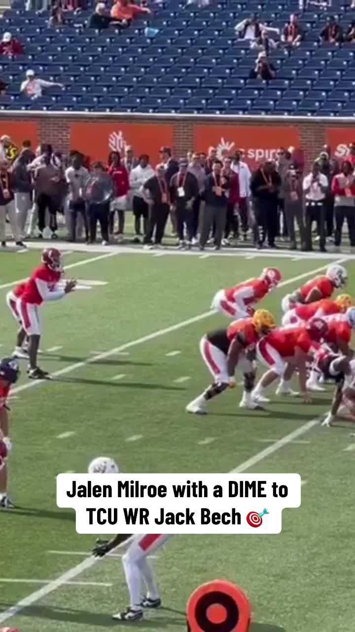 Milroe Senior Bowl Practice Dime 🎯