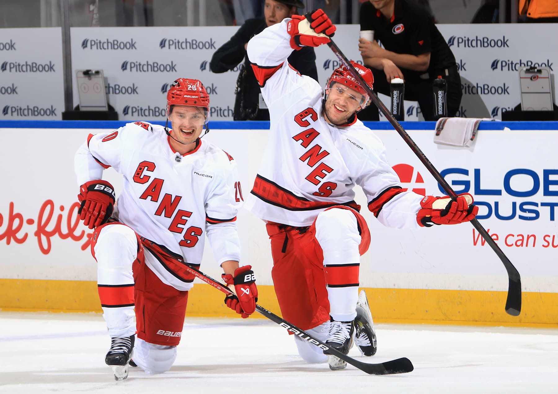 Sebastian Aho and Mikko Rantanen
