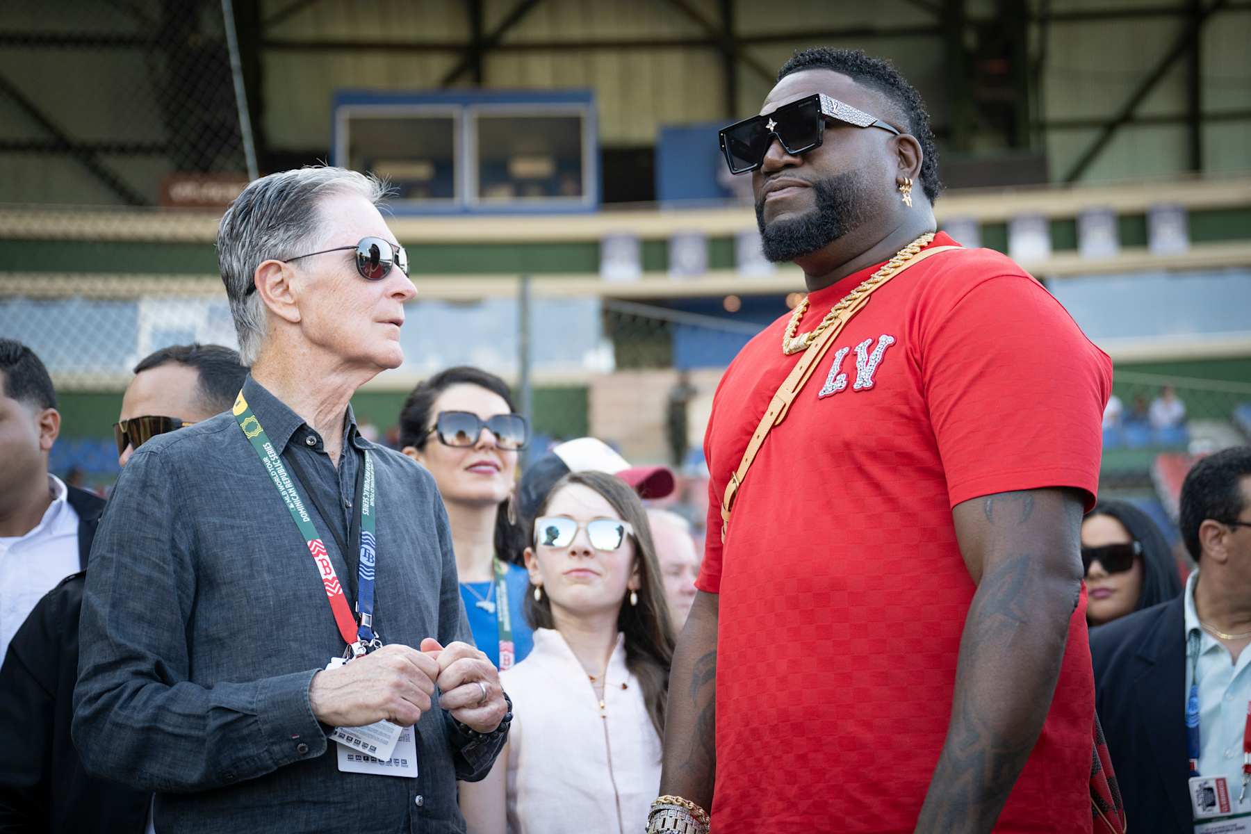 John Henry (left) and David Ortiz in March 2024