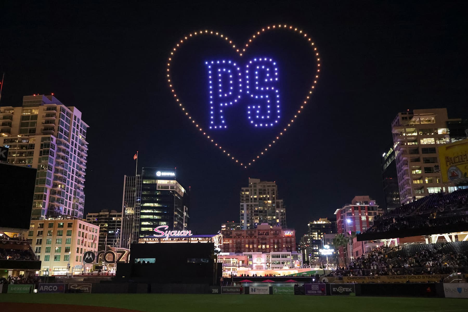 A drone tribute to Peter Seidler from April 2024