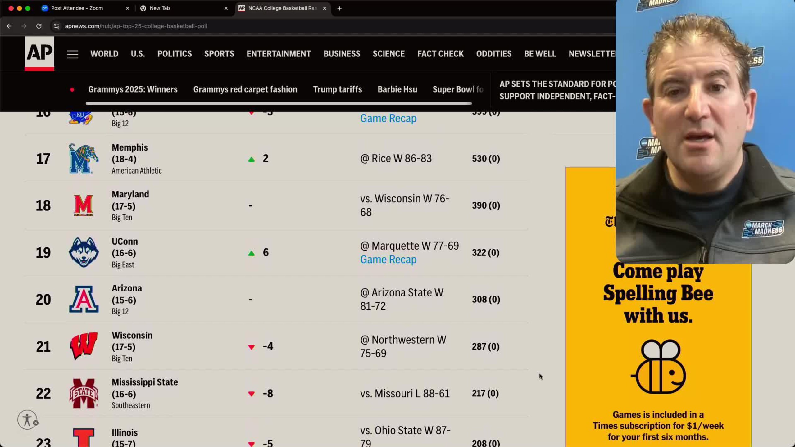 MCBB AP Poll Snubs