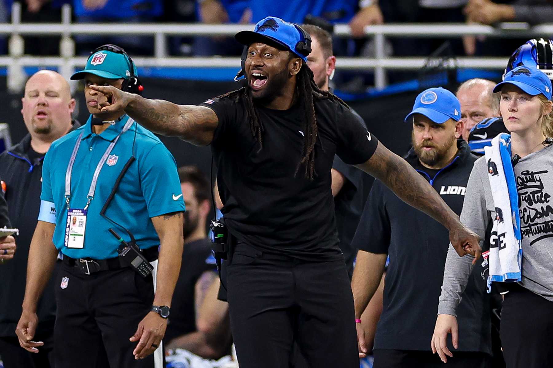 Lions defensive coordinator Kelvin Sheppard