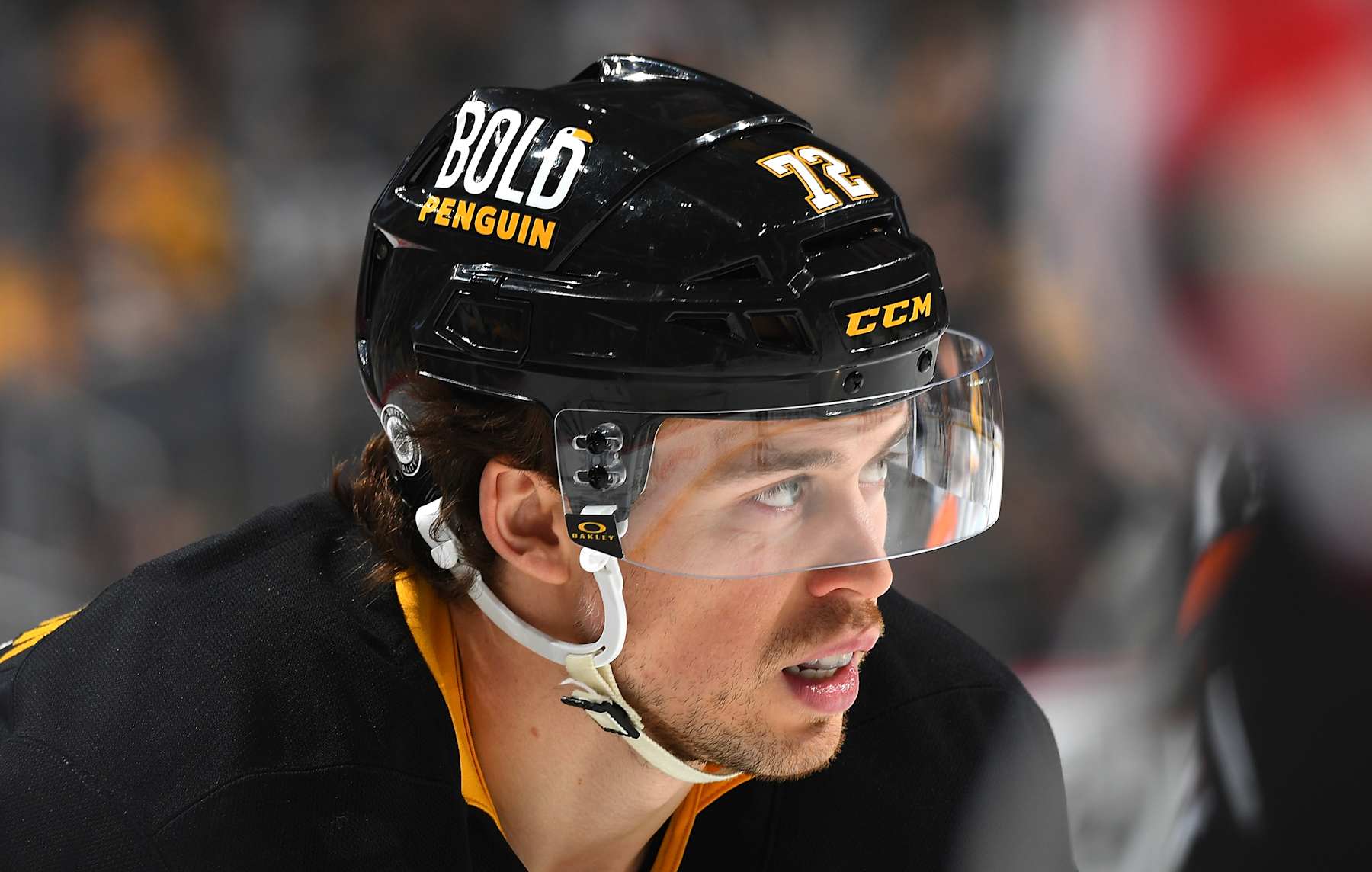 PITTSBURGH, PA - JANUARY 11: Anthony Beauvillier #72 of the Pittsburgh Penguins skates during the game against the Ottawa Senators at PPG PAINTS Arena on January11, 2025 in Pittsburgh, Pennsylvania. (Photo by Joe Sargent/NHLI via Getty Images)