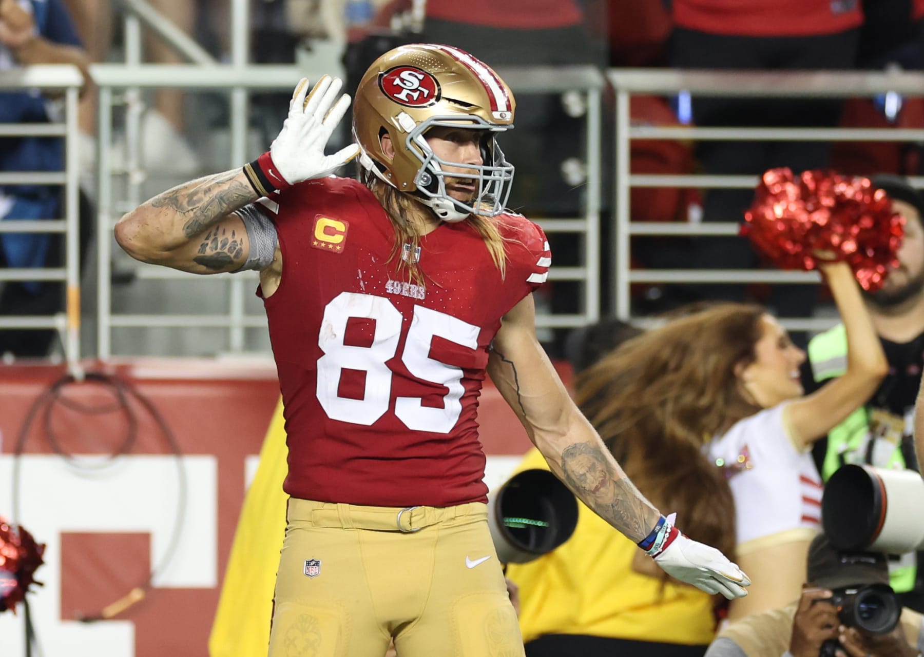 49ers tight end George Kittle