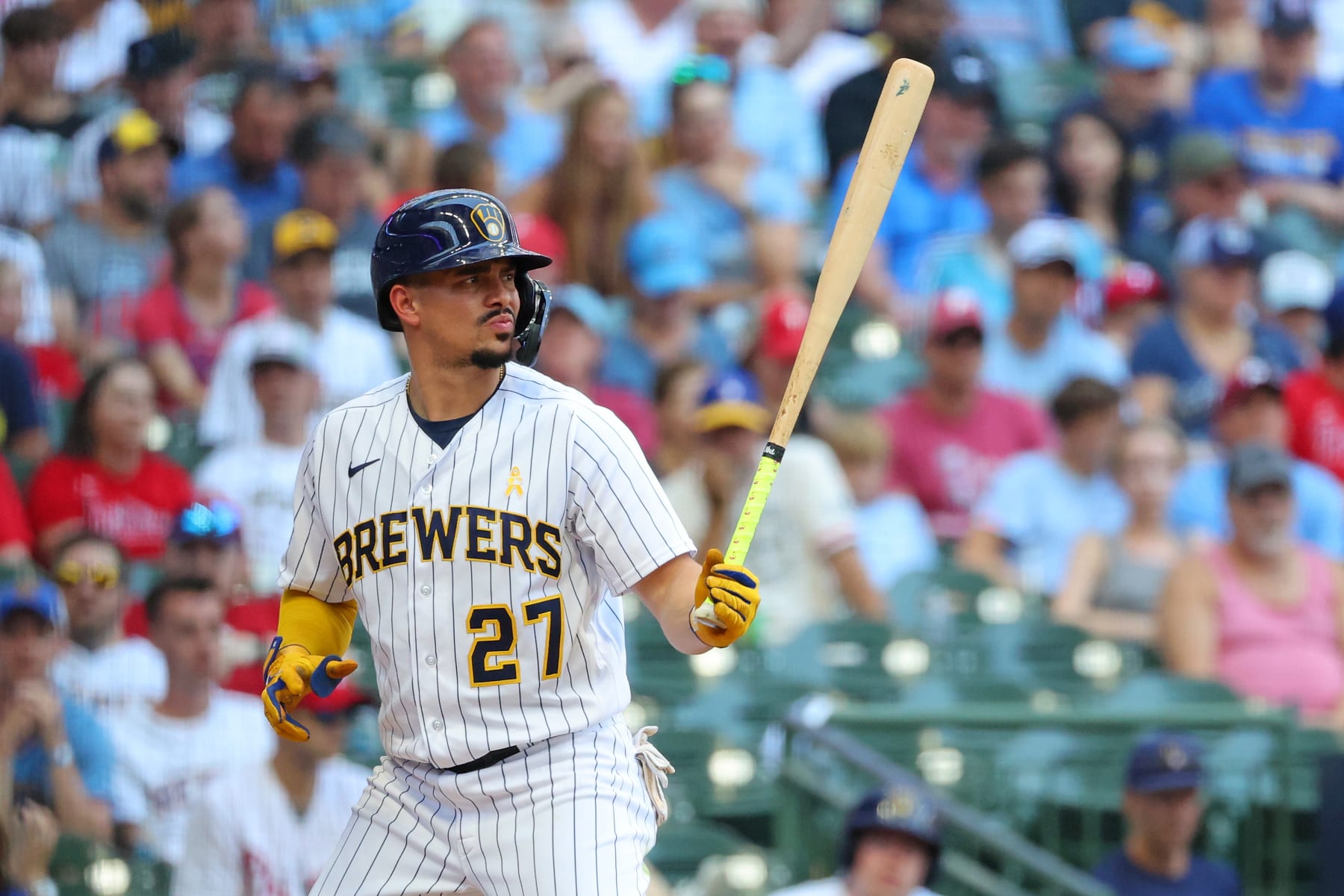 Brewers place SS Willy Adames on IL with high-ankle sprain