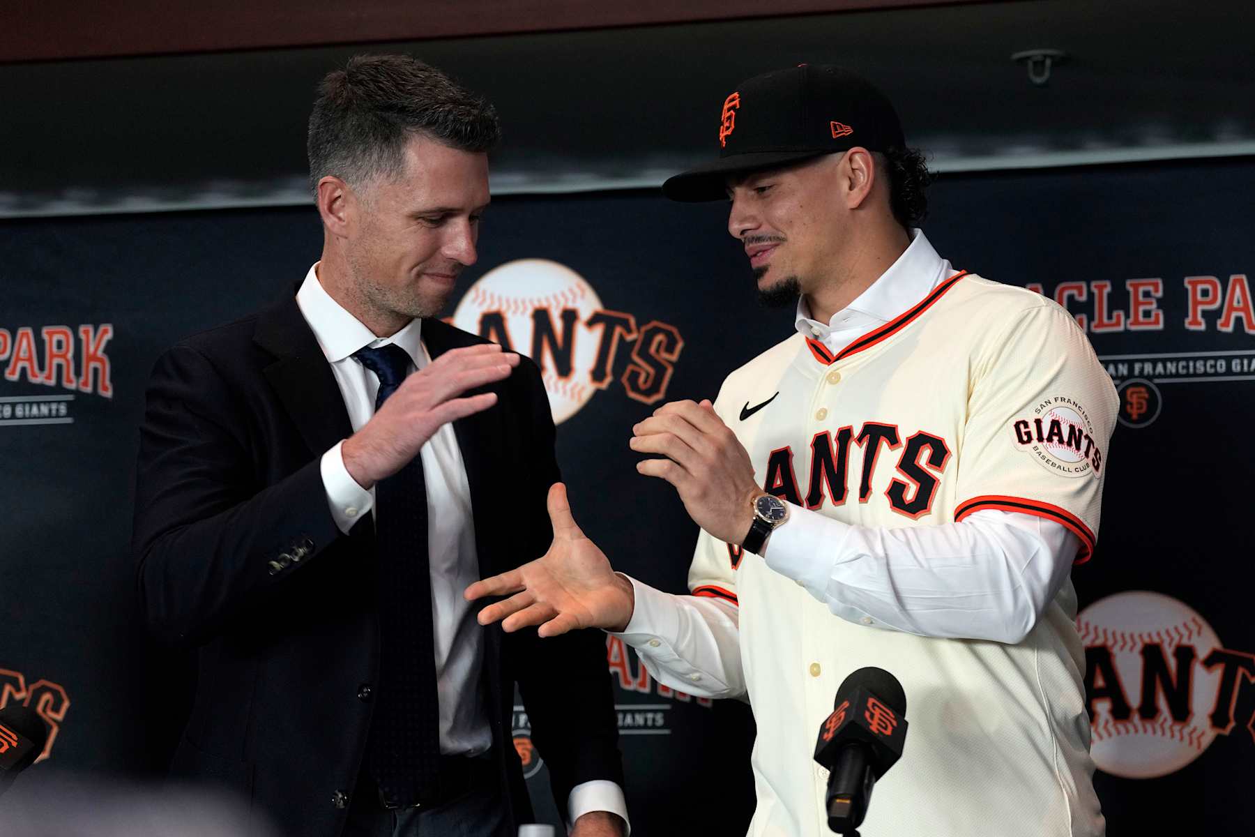 San Francisco's Buster Posey and Willy Adames
