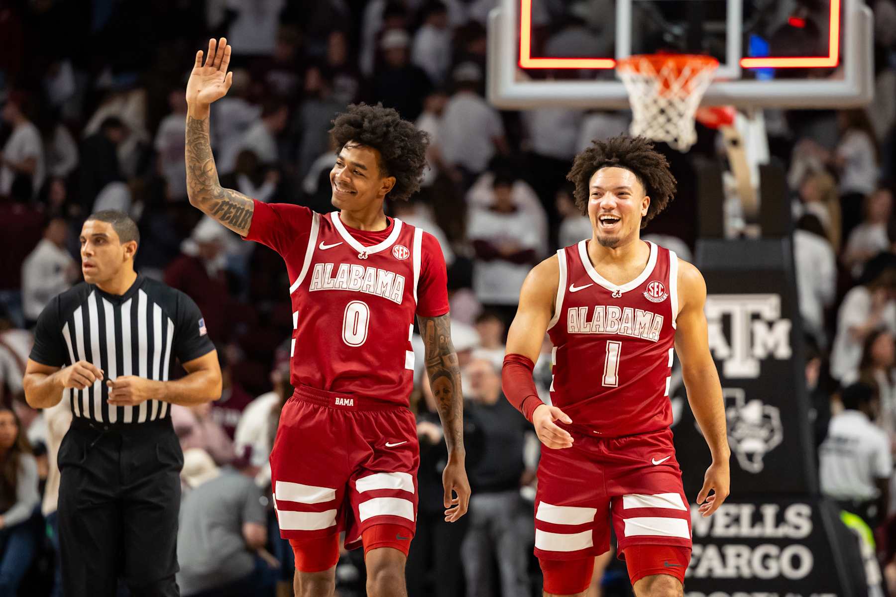 Alabama's Labaron Philon and Mark Sears