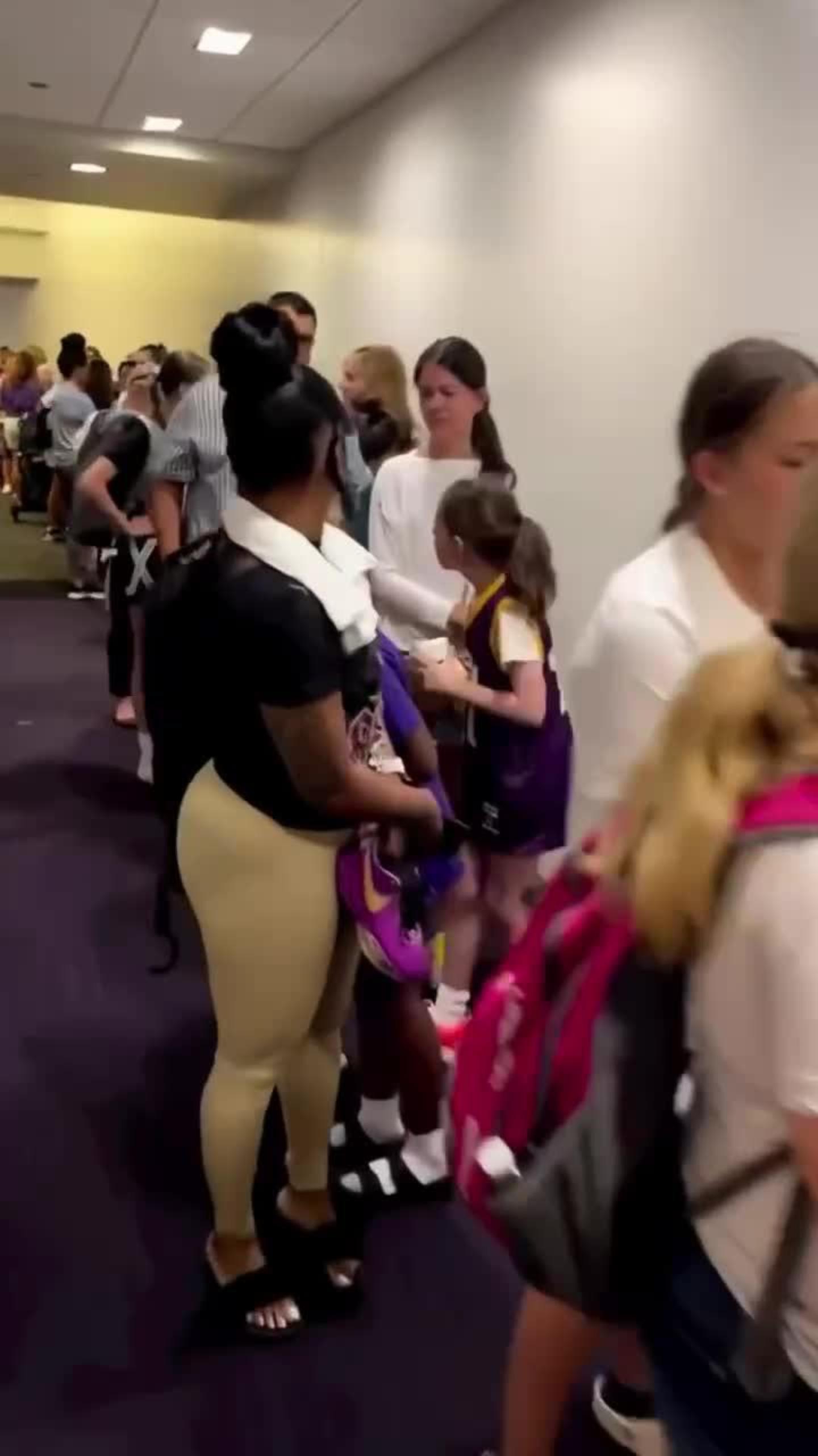Absurd Line to Meet Angel Reese 🤯 | Highlights and Live Video from  Bleacher Report