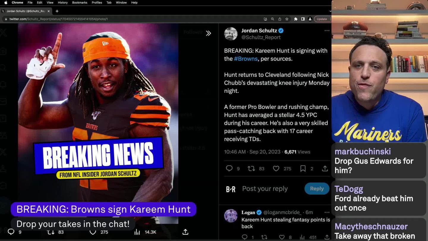 Report: Kareem Hunt Offered Contract by 4 Teams; RB Is Waiting for 'Right'  Deal, News, Scores, Highlights, Stats, and Rumors