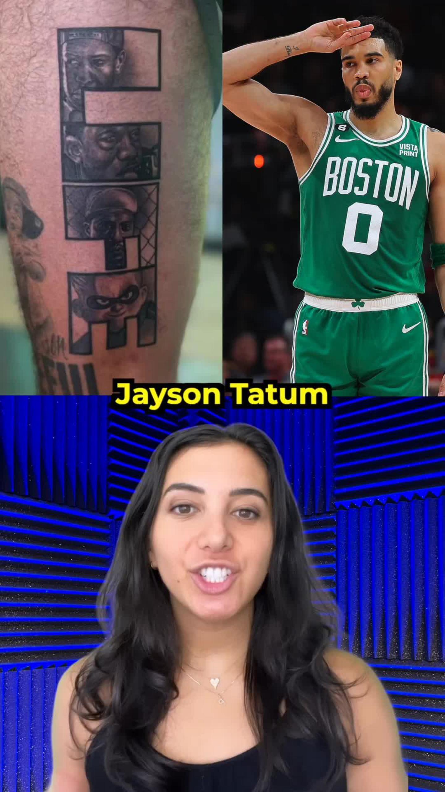 Inspiration behind Jayson Tatum's tattoos revealed as NBA star has bold  message inked across his back - radiozona.com.ar