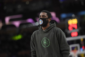 Nets' Kyrie Irving Covers Up Nike Logos on Shoes vs. Hornets After Contract  Ended, News, Scores, Highlights, Stats, and Rumors