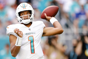 Miami Dolphins wide receiver William Fuller V (3) runs a route during an  NFL football game against the Indianapolis Colts, Sunday, Oct. 3, 2021, in  Miami Gardens, Fla. (AP Photo/Doug Murray Stock