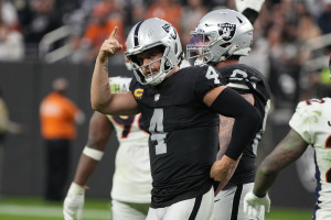 FILE - Las Vegas Raiders cornerback Damon Arnette warms up before an NFL  football game against the Pittsburgh Steelers, Sunday, Sept. 19, 2020, in  Pittsburgh. The Las Vegas Raiders waived 2020 first-round