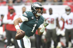 Philadelphia Eagles QB Jalen Hurts reflects on railing collapse