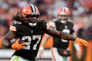 WATCH: Derrick Brown chases Saints WR Michael Thomas into tunnel