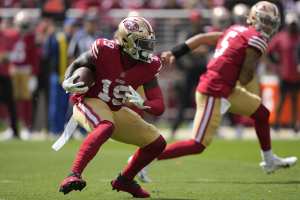 49ers' Elijah Mitchell (hamstring) on track to return for Week 1 game, Kyle  Shanahan says 