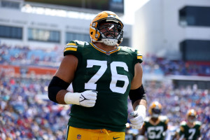 Packers' Jon Runyan Jr. Denies Conspiracy Theory Around Mike Evans' Suspension