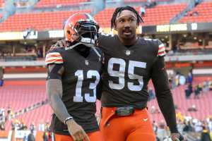 Myles Garrett Showed Off His Dodgeball Skills Thursday Night