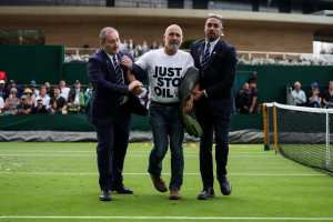 2 Arrests Made at Wimbledon on Suspicion of Aggravated Trespass, Criminal Damage 