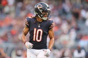 Chicago Bears training camp schedule is seen at NFL football practice in  Lake Forest, Ill., Thursday, July 29, 2021. (AP Photo/Nam Y. Huh Stock  Photo - Alamy