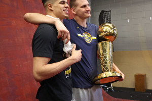 Video: Nuggets Unveil 2023 NBA Championship Rings; Includes Retractable  Banner, News, Scores, Highlights, Stats, and Rumors