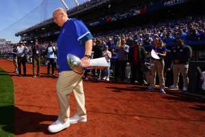 Video: Chiefs' Patrick Mahomes Trolls Andy Reid Over 1st Pitch at Royals' MLB Opener