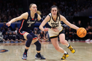 Caitlin Clark, Iowa Top Bueckers, UConn; LeBron, Angel Reese, More Question Late Foul