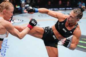 Kayla Harrison Beats Holly Holm By 2nd-Round Submission in Debut at UFC 300