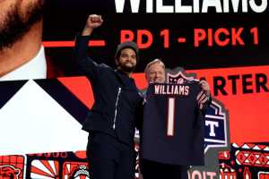 Video: Caleb Williams Reacts to Being Drafted by Bears No. 1, 'I Care About Winning'