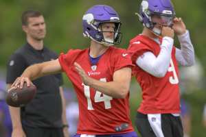 Vikings HC: Sam Darnold Is QB1 over J.J. McCarthy Heading into Training Camp