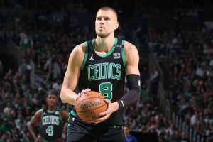 Woj: 'Real Doubt' Celtics' Kristaps Porziņģis Returns for NBA Finals amid Leg Injury
