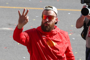 Video: Travis Kelce Says He Doesn't 'Give a S--t' About Chiefs Super Bowl Ring Typo 