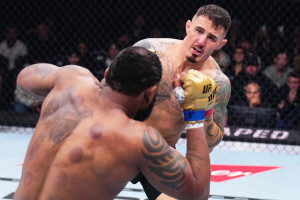 Video: Tom Aspinall Calls Out Jon Jones After TKO of Curtis Blaydes at UFC 304