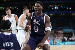 Anthony Edwards Attends Table Tennis at 2024 Olympics After Viral Steph Curry Video