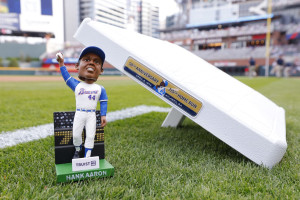 Photo: MLB Legend Hank Aaron Honored with US Stamp Unveiled By Braves at Truist Park