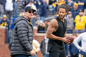 Jim Harbaugh Says Colin Kaepernick Won't Join Chargers Coaching Staff Despite Talks