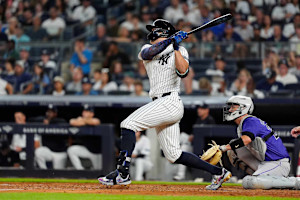 MLB Umpire Carted Off Field After Being Injured by Broken Bat from Yankees' Stanton