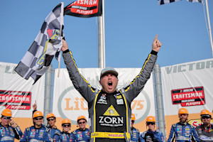 Video: NASCAR's Layne Riggs Suffers Dislocated Shoulder Injury Celebrating 1st Win