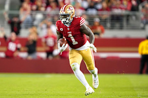 49ers' Deebo Samuel Out 'A Couple Weeks' with Calf Injury, Kyle Shanahan Says