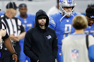 Video: Eminem Learns Daughter Hailie Is Pregnant by Receiving 'Grandpa' Lions Jersey