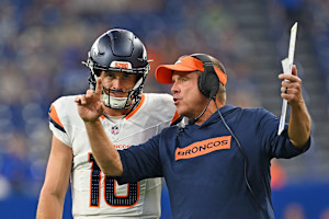 Broncos' Bo Nix Explains Video of Animated Sean Payton Exchange During Raiders Game
