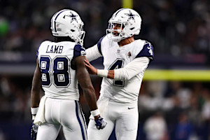 Cowboys' CeeDee Lamb Appears to Direct Words at Dak Prescott After INT vs. Steelers